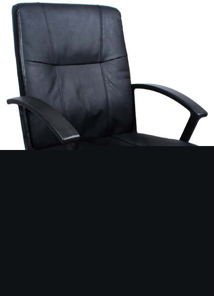 New black executive leather computer desk office chair