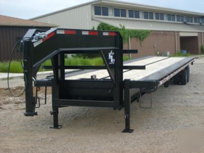 New kerrbilt 40' gooseneck flatbed container trailer 