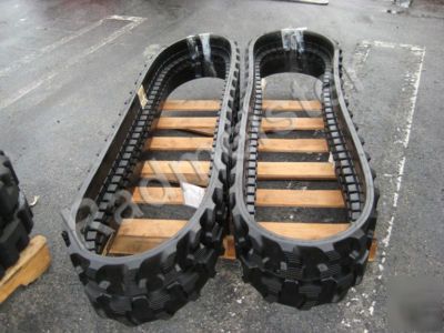 A set of 2 rubber tracks for kubota KX91-3, komatsu