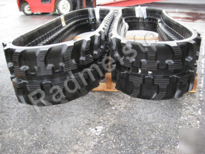 A set of 2 rubber tracks for kubota KX91-3, komatsu