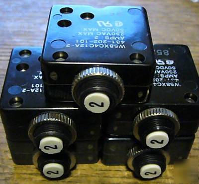 Five potter&brumfield W58 series breakers 2A W58XC4C12A