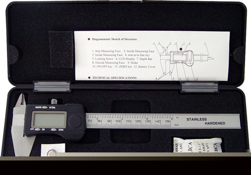 Fractional 3 way digital caliper
