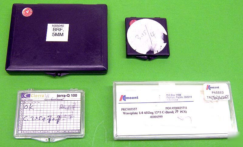 Lot 38 jds uniphase laser c-mount diode lens waveplate