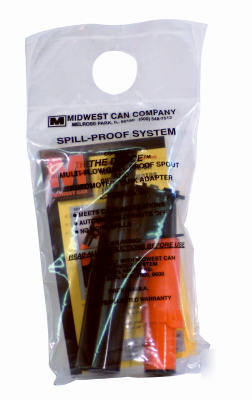 Midwest 4225 carb compliant rep gas gasoline can spout 