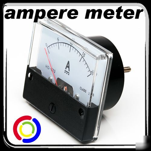 New ampmeter 20 amps analog dc current meter screws set