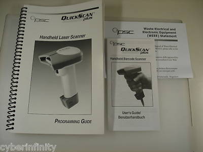New psc/datalogic QS6000 plus laser scanner QS6-9100 
