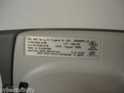 New psc/datalogic QS6000 plus laser scanner QS6-9100 