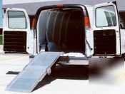 Rear mount aluminum cargo van ramp - 30