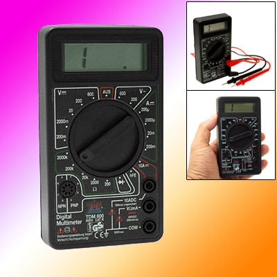 Ac voltage dc amperage ohm 600V multi electrical tester
