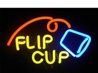 Flip cup neon sign