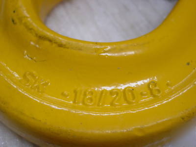 New gunnebo 12.5 ton swivel hook skl-18/20-8 