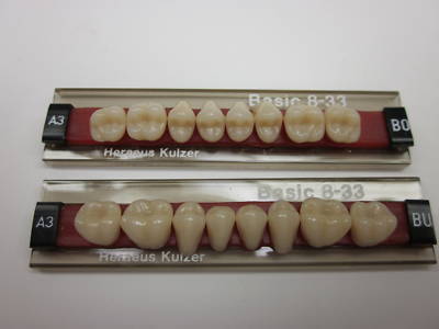 New heraeus basic denture teeth................... 