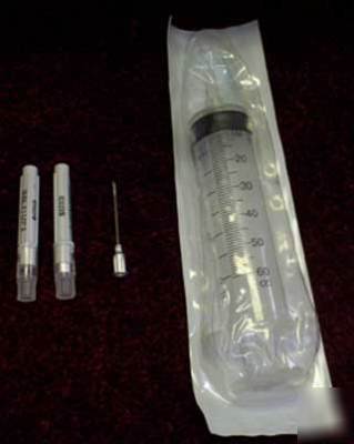 Syringe 60CC with 2 needles carpet cleaning injection