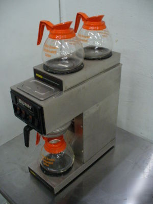 Used bunn coffee brewer model st-15 1 brewer / 2 warmer