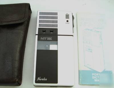 Vintage norelco nt-iv ultra slim dictation machine