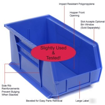 Akro-mils storage bin #30240 (blue) (qty 6)