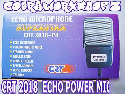 Crt 2018-P4 digital echo power microphone superstar cb