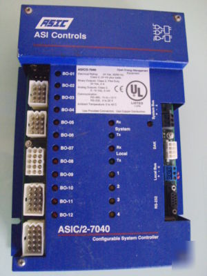 Asic/2-7040 configurable controller hvac systems