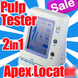 Dental endodontic canal apex locator pulp tester 2IN1 