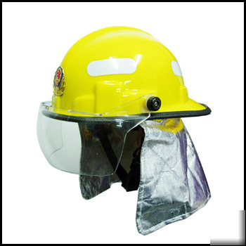 Firefighter fireman fire resistant helmet fighting gear