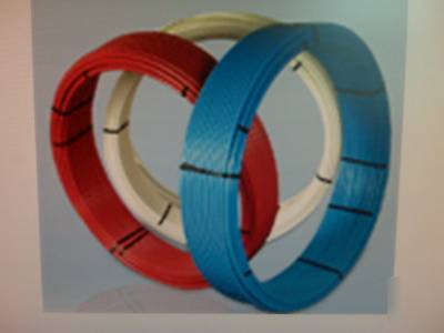 Pex cross-linked polyethylene tubing - red white blue