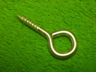 250 zinc small screw eye eyes eyelet eyelets 1-3/16