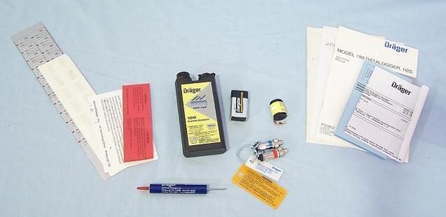 Drager / draeger datalogger 190 H2S toxic gas detector