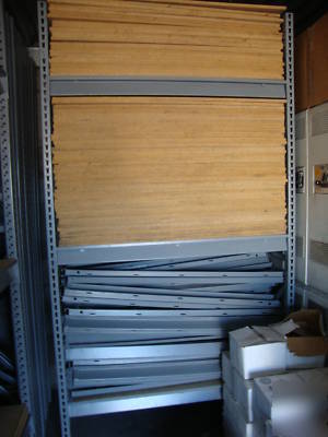 Lyon warehouse shelving 316' total feet 8' x 4' x 4' 
