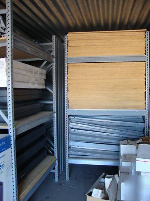 Lyon warehouse shelving 316' total feet 8' x 4' x 4' 