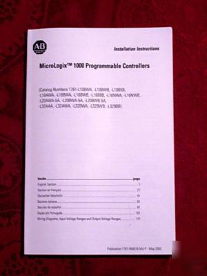 Allen bradley micrologix manual 1761-IN001B-mu-p