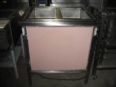 Custom 2 well steam table (electric) by atlas metal