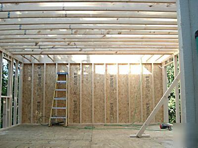 16X20 storage building, shed, barn, cabin installed