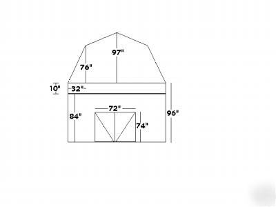 16X20 storage building, shed, barn, cabin installed