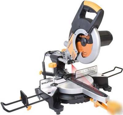 Evolution rage 3 multipurpose sliding miter saw & blade