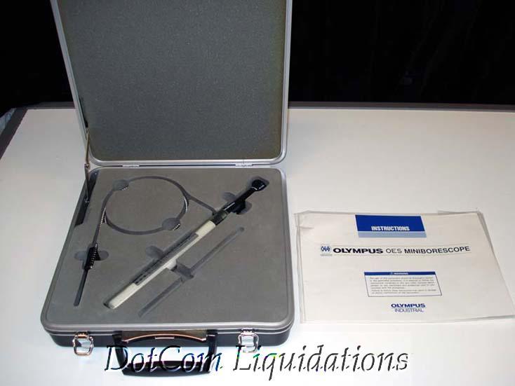 Olympus oes mini borescope in hard shell case & manual