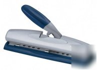 Swingline blue/silver lighttouch desktop hole punch 