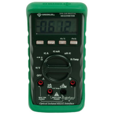Greenlee DM210 digital multimeter voltage detector