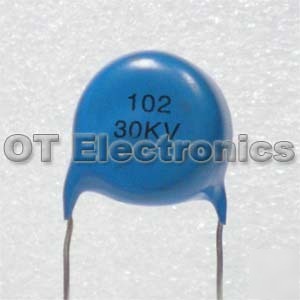 10 x 30KV 1000PF high voltage ceramic disc capacitors