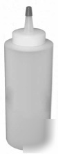 Bottles, empty soft plastic squeeze, dozen, 8OZ (250ML)