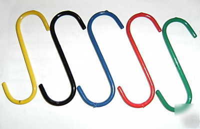 New - plastic coated steel core s-hooks (200 s-hooks)