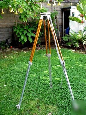  -- good lietz transit surveying surveyor's tripod 