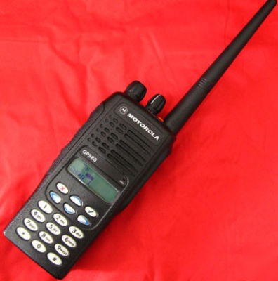 255 channel motorola GP380 vhf 2WAY radio + accessories