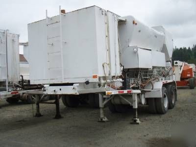 Daffin concrete cement portable batch plant trailer