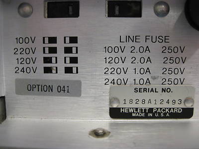 Hp 5328A universal counter w/opt 011 & 041 tested good