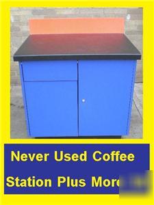 New coffee plus serving station cabinet on casters 38