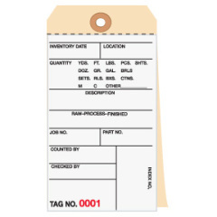 Shoplet select inventory tags 2 part carbonless 8 6 1