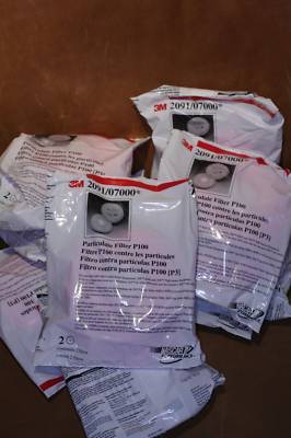 3M 2091 P100 filter 4 respirator 6200 7502 6800 1 pair