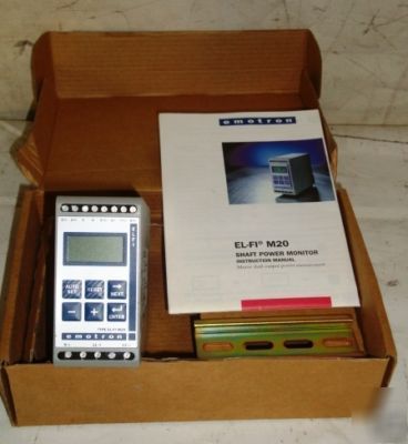 New emotron M20 shaft power monitor in box
