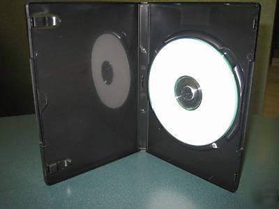 New 100 slim 1/2/3/4 disc hub dvd cases, black PSD57