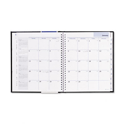 At-a-glance premire large desk monthly planner black